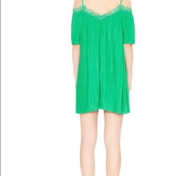 ALICE + OLIVIA Cold-shoulder lace-trim mini dress - Picture 2 of 7